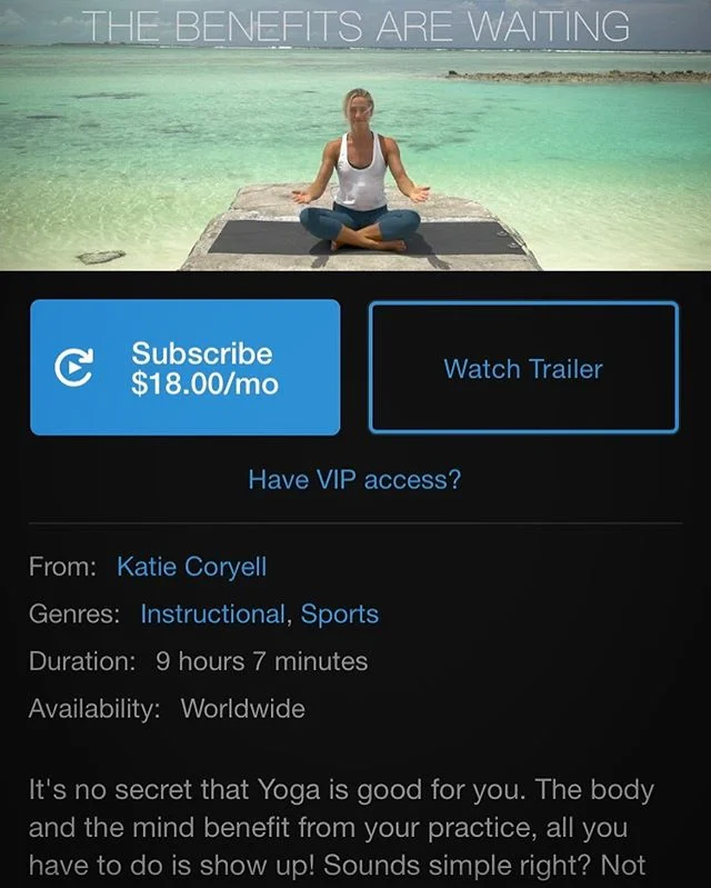 The Issue : .
.
.
Short on time? No one to watch the kids? Studio classes times don’t work for you? Don’t want to bend over in front of strangers? Nervous about if you are “doing it right”? .
.
.
The Solution : .
.
.
Practice online! Our Online Yoga Practice Library has something for everyone! Classes are suitable for all levels and vary in length from 3 mins to 75 mins
.
.
.
New classes added to the library regularly. Rent or Buy a single class or Subscribe to the Vimeo On Demand channel and access ALL the videos whenever you want for $18/mo (cheaper than a single studio class!) .
.
.
No more excuses! Start today! .
.
.
THE BENEFITS ARE WAITING!!