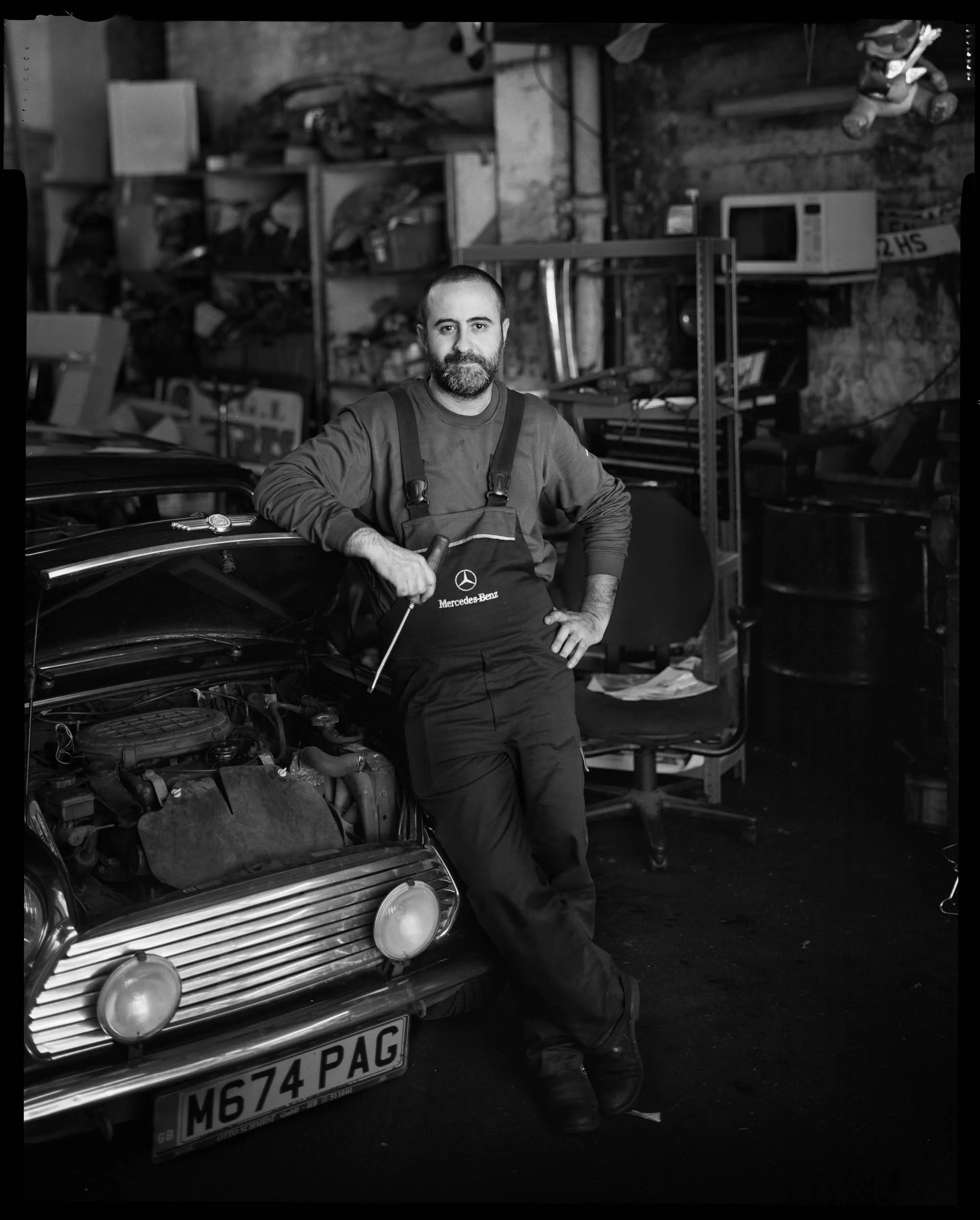 24 London Project - Portrait of stranger with 4x5" viewcamera. Shot on the 20th of June 2016