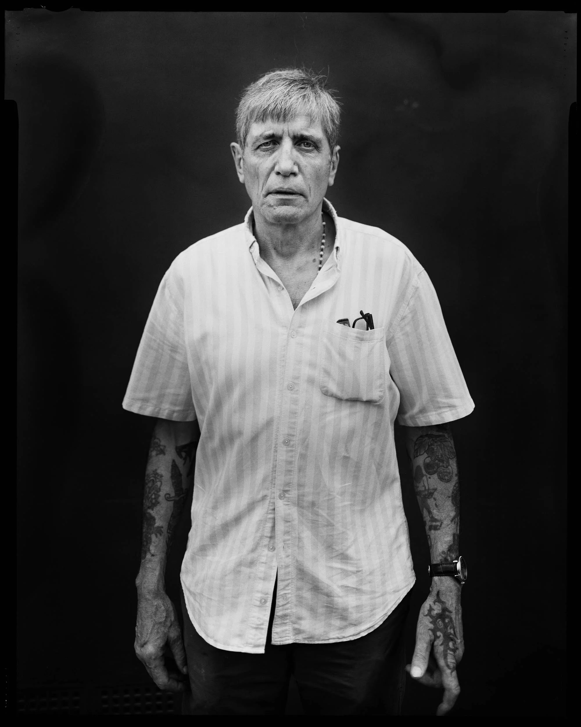 24 London Project - Portrait of stranger with 4x5" viewcamera. Shot on the 20th of June 2016