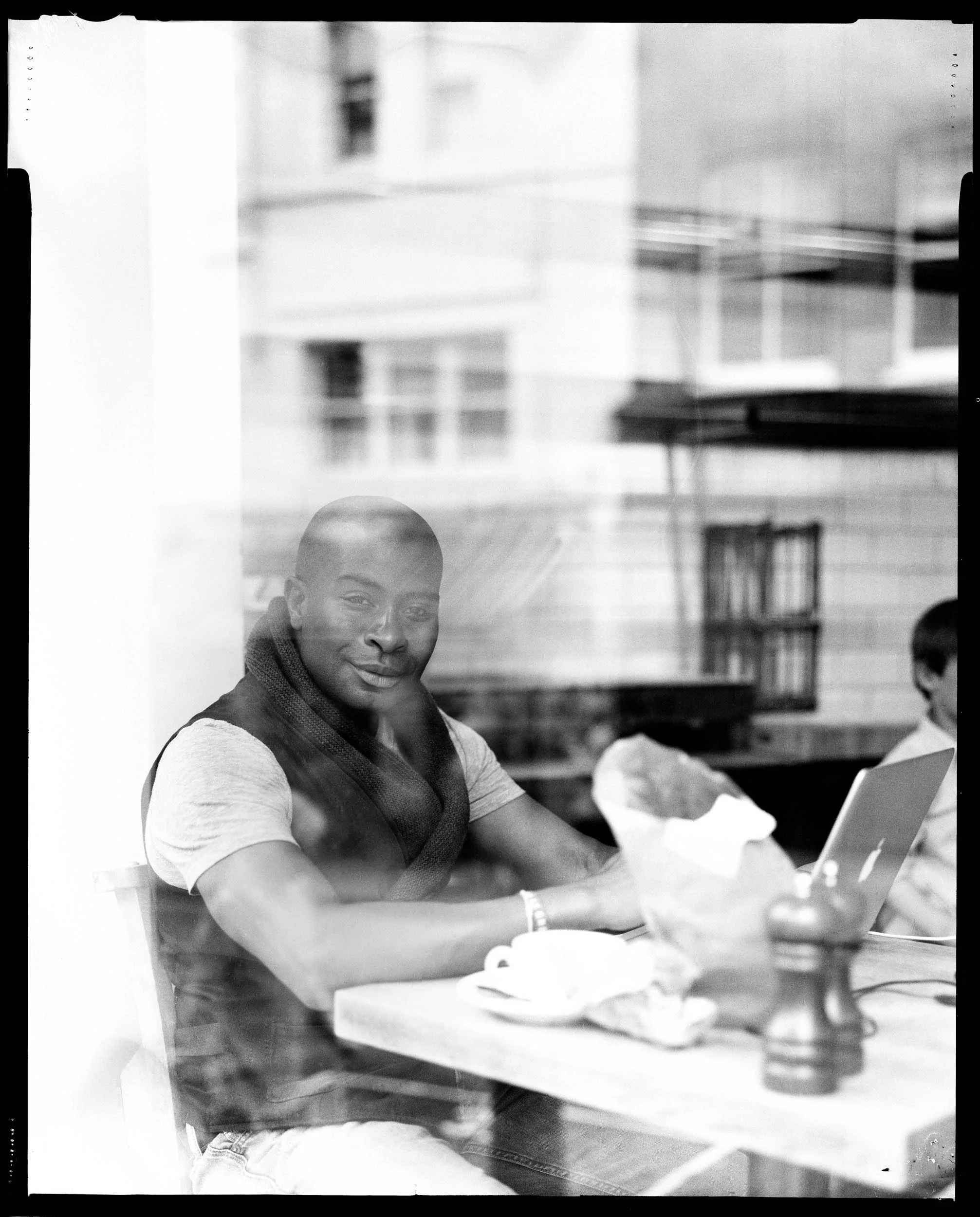 24 London Project - Portrait of stranger with 4x5" viewcamera. Shot on the 20th of June 2016