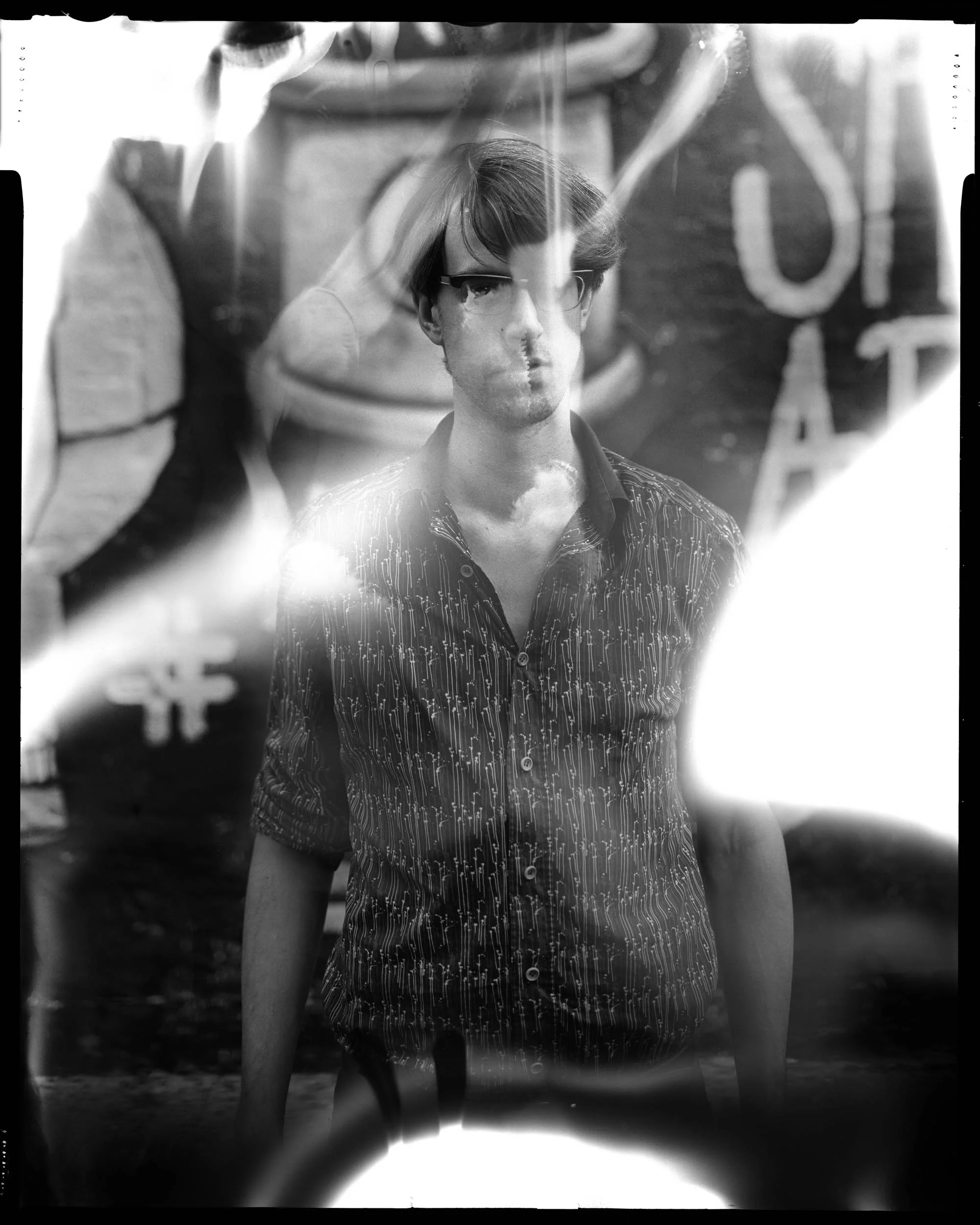 24 London Project - Portrait of stranger with 4x5" viewcamera. Shot on the 20th of June 2016