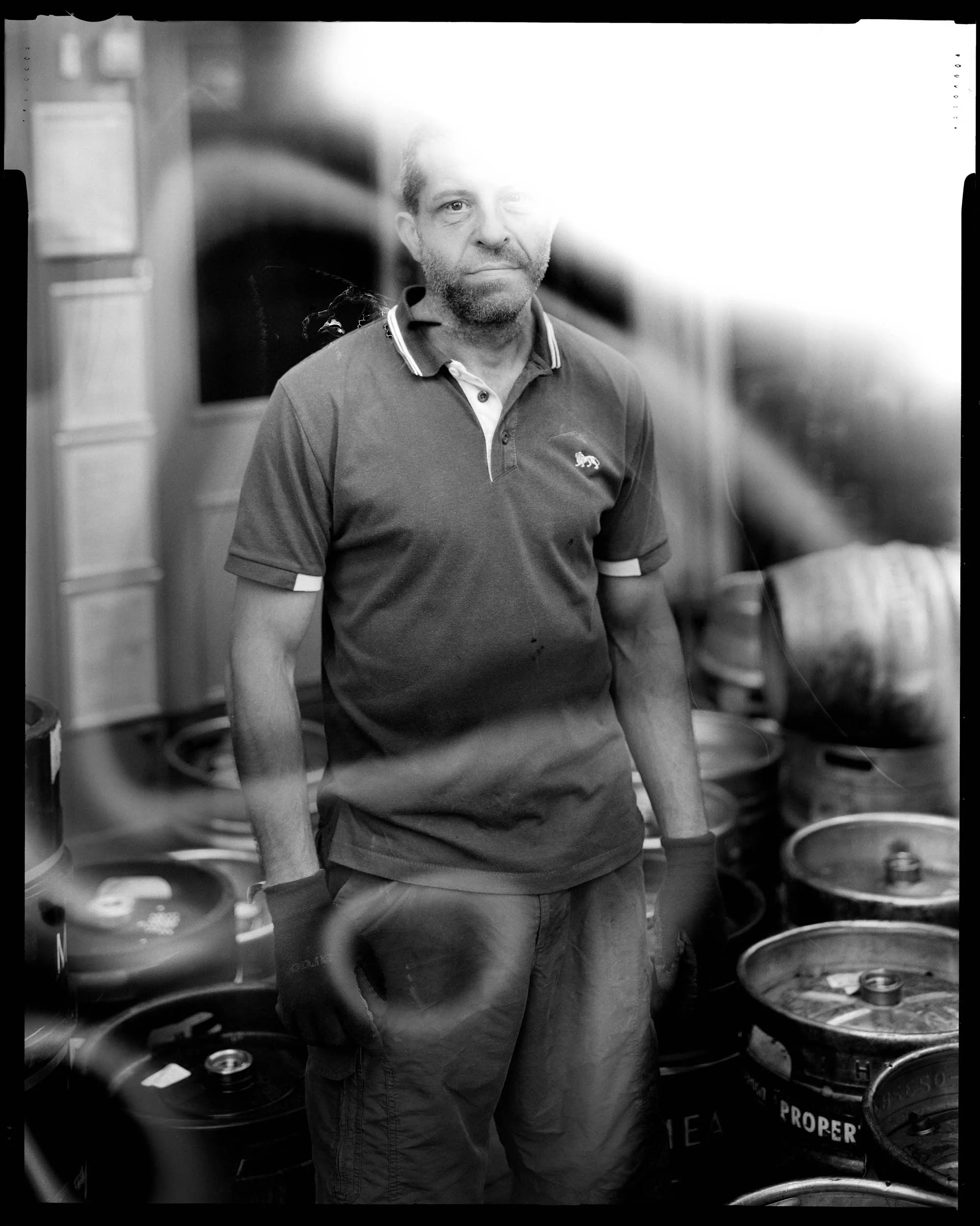24 London Project - Portrait of stranger with 4x5" viewcamera. Shot on the 20th of June 2016