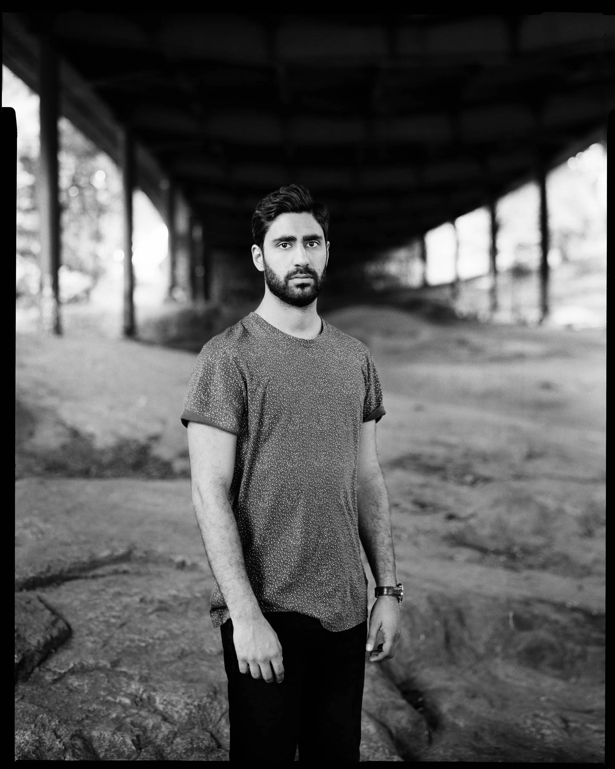 24 Scandinavia Project - Portrait of stranger with 4x5" viewcamera.