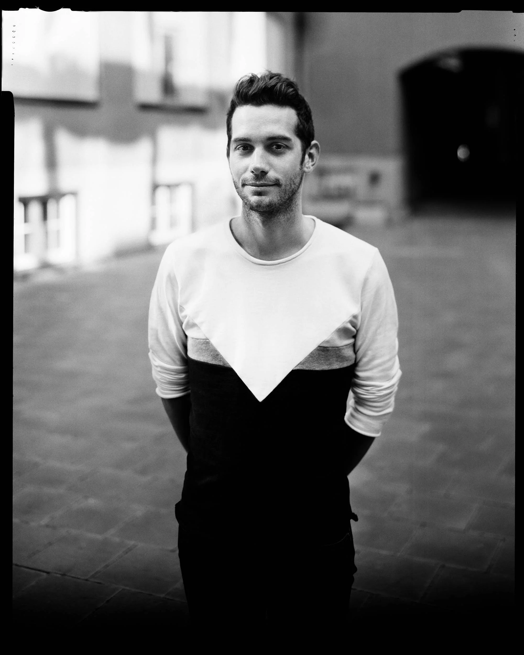 24 Scandinavia Project - Portrait of stranger with 4x5" viewcamera.