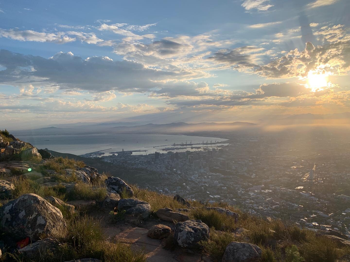 Thinking back to beautiful Cape Town views with @tobywalsham @emmasbroyd @onegibbon @directormellor (beats the district line today *sigh*) @stayfamilia #locationshooting #productiondesign #capetown