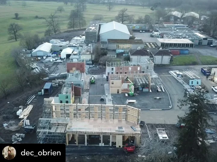Our beautiful backlot for #SayNothing for @fxnetworks. @dec_obrien did the most brilliant job looking after this enormous set. We rebuilt so many buildings to really get the most out of everything that we built. Hours went into matching plinths and b
