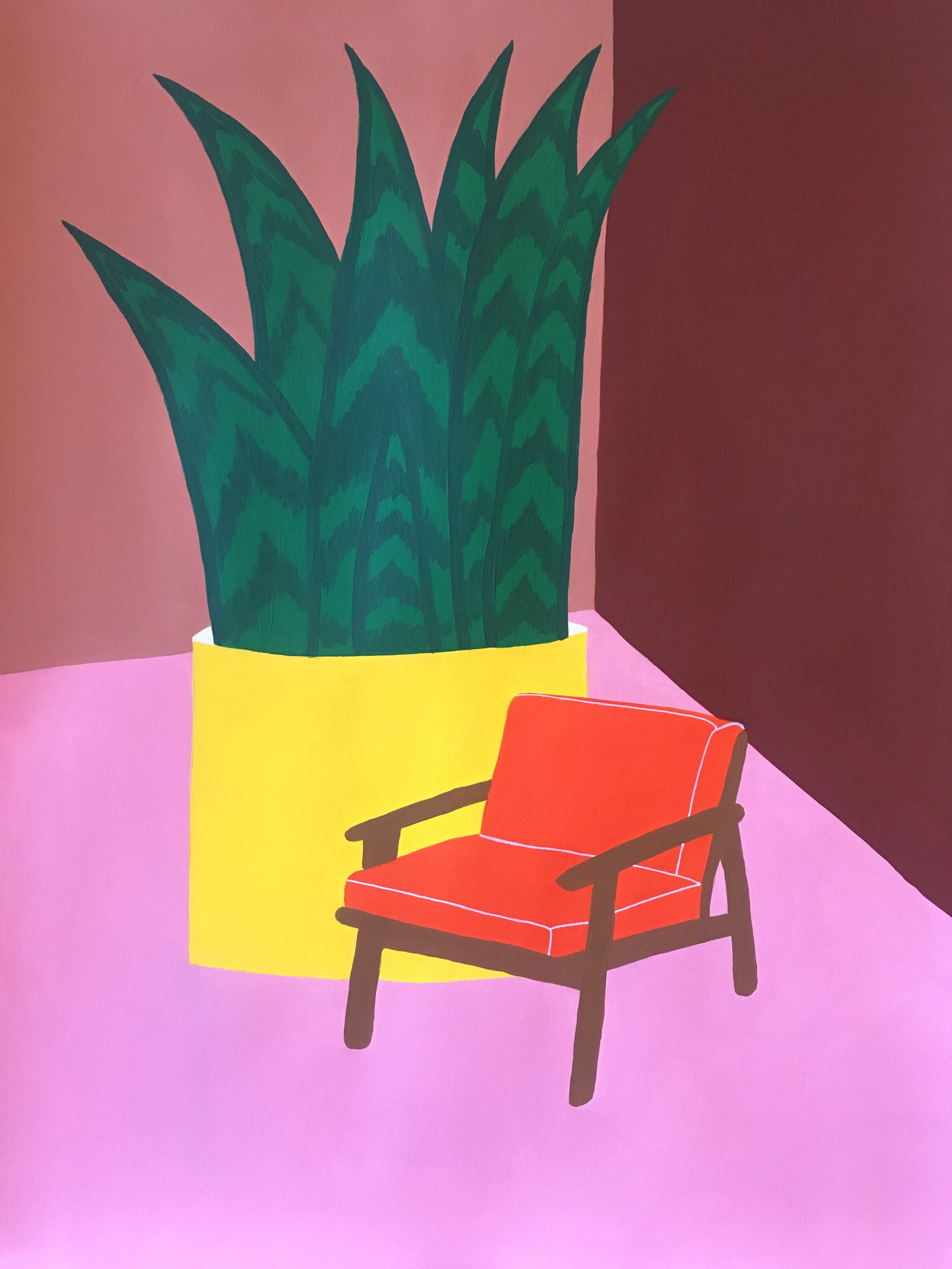 Orange Chair, 2020