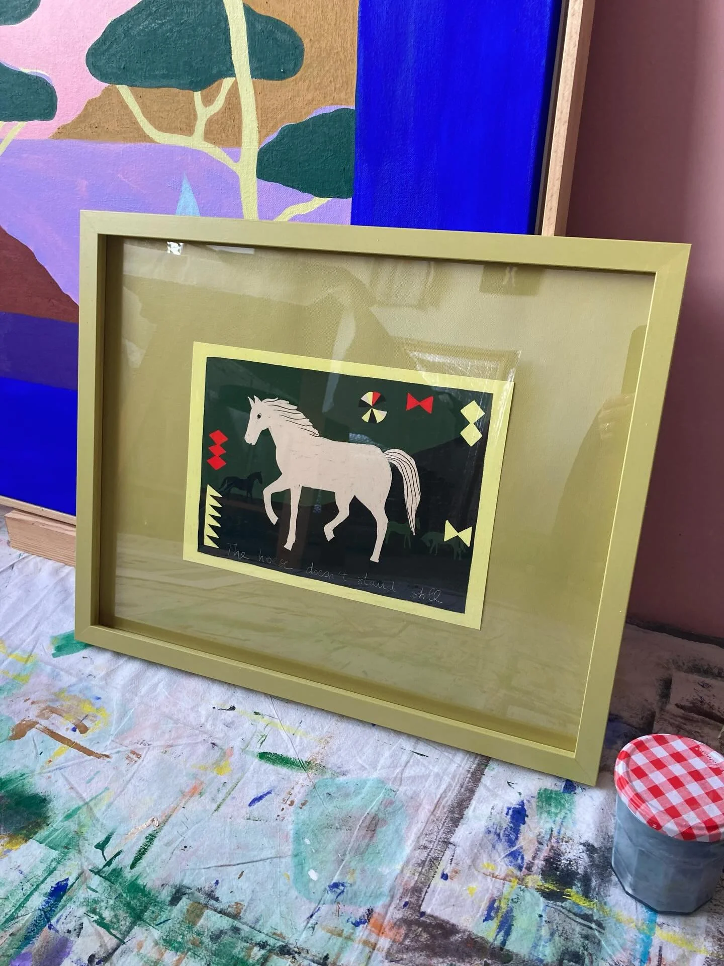 No change comes by standing still. A motto for 2026 and beyond. 🐎💫
It&rsquo;s always tricky to photograph framed work behind glass but swipe to see this new fine art limited edition print on Hahneműhle German Etch 310gsm paper in details.
Available