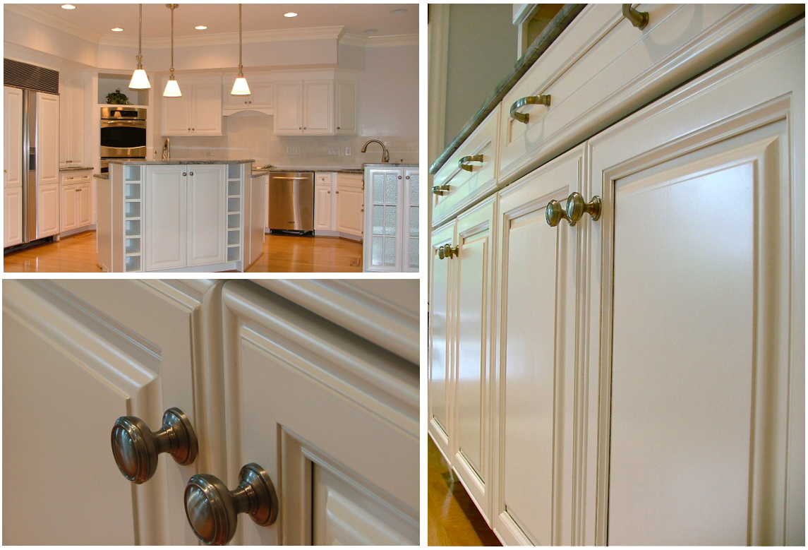 Pearl White Kitchen Refinish Details