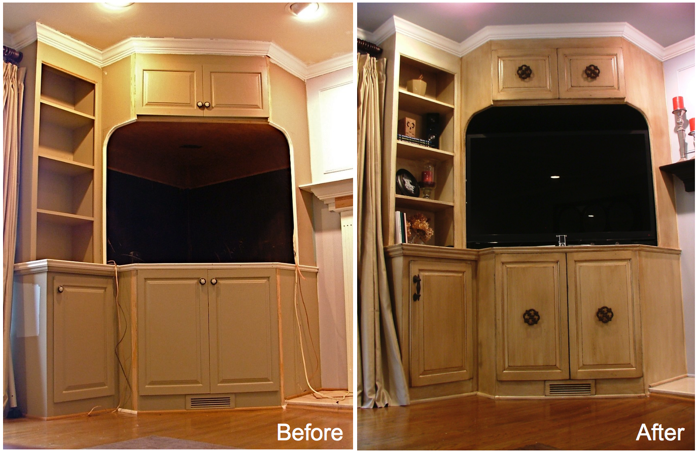 Refinished Built in cabinet