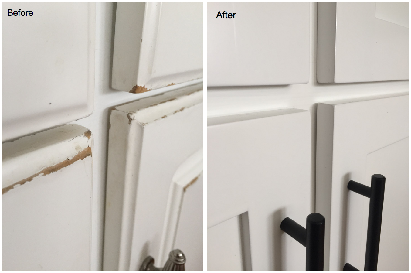 Sometimes your doors and drawers are so badly damaged that new ones are the best option.