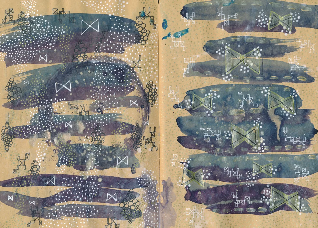 pages from my art journal.