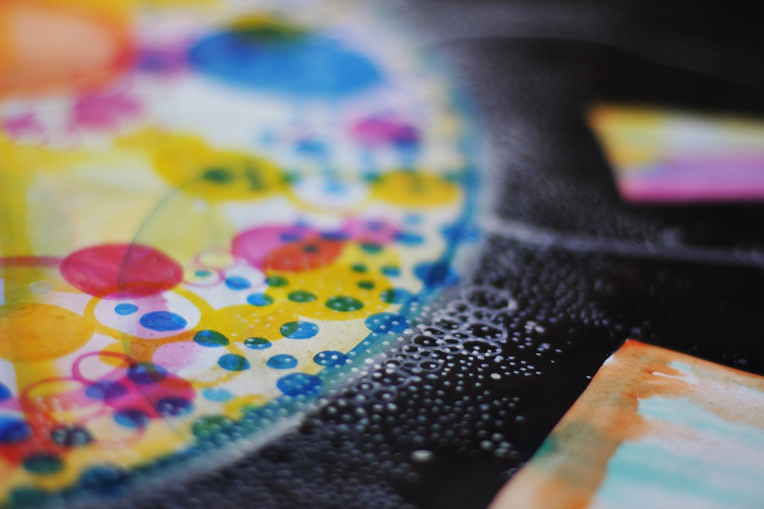 Details of a painting.