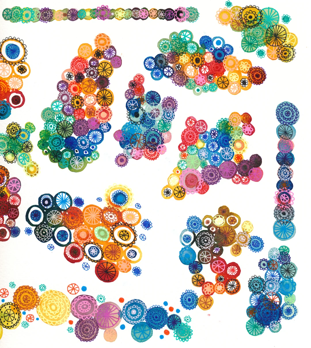 A detail of patterns I've been creating in 2014.