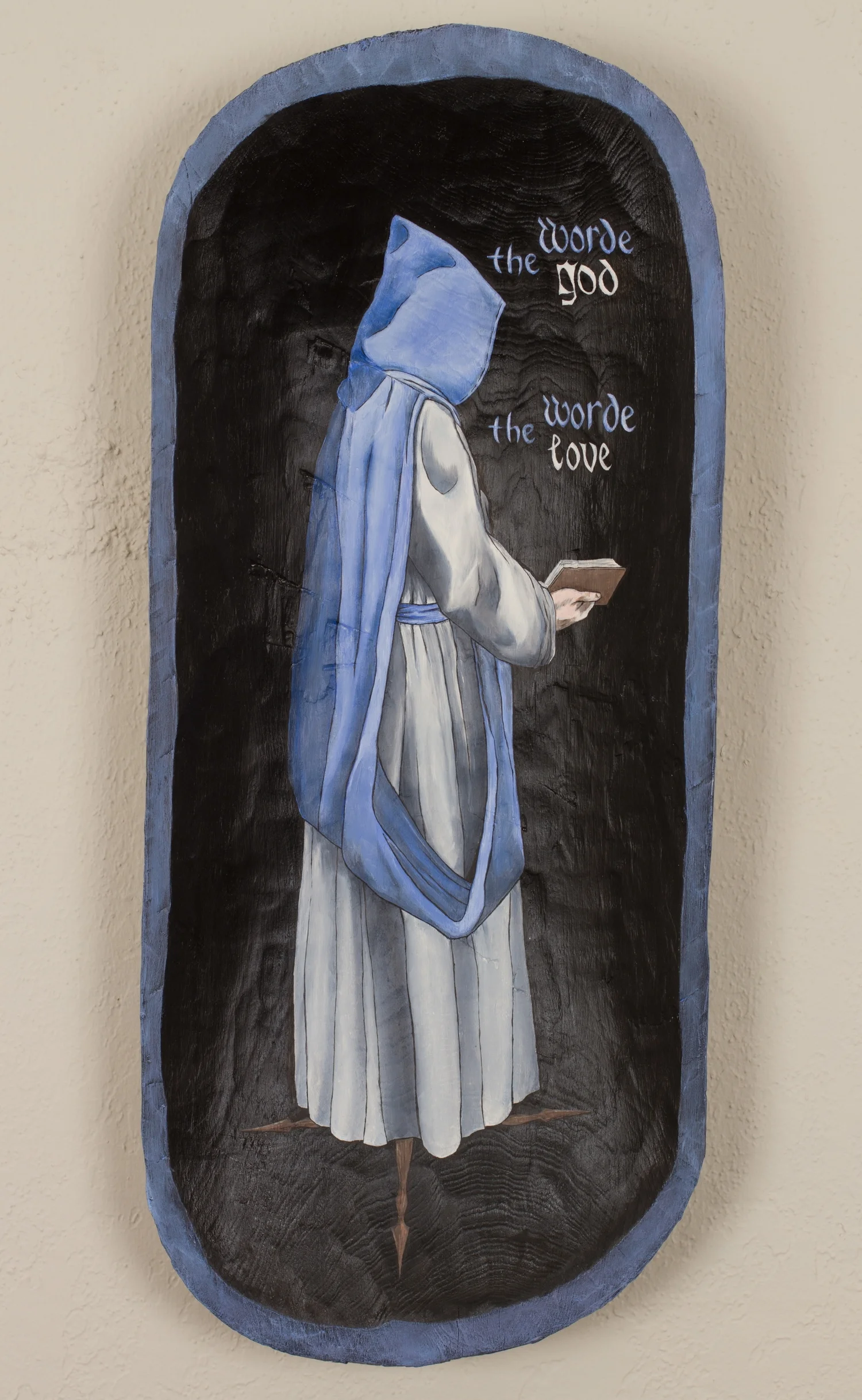 “The Cloud of Unknowing” Oil on Mexican Wood Bowl - Sold 24” x 10” (2011) Giclee $126