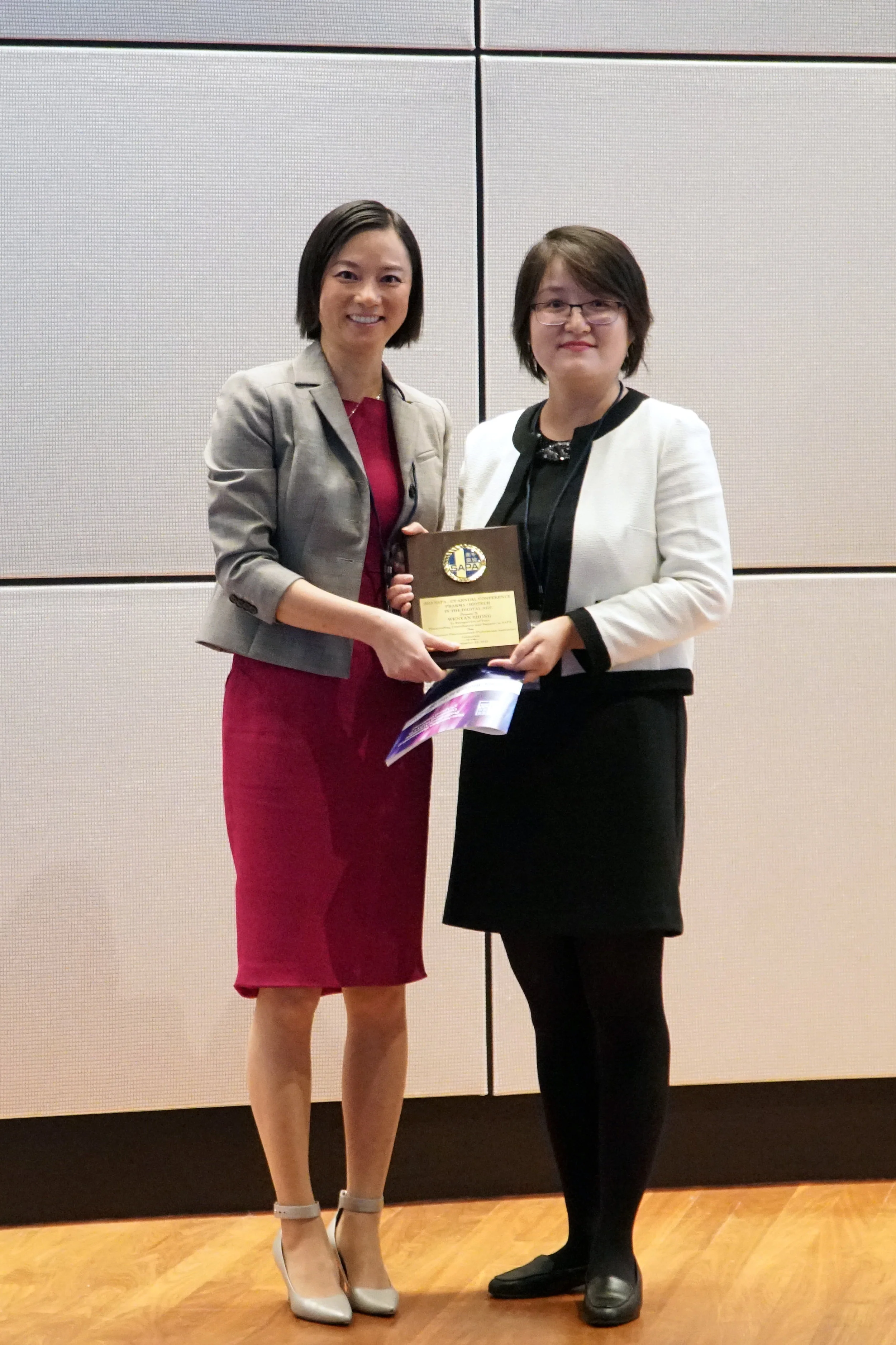 Dr. Jin Zhou with Mrs. Wenyan Zhong, MS, Science and Technology Counselor, Chinese Consulate-General in New York