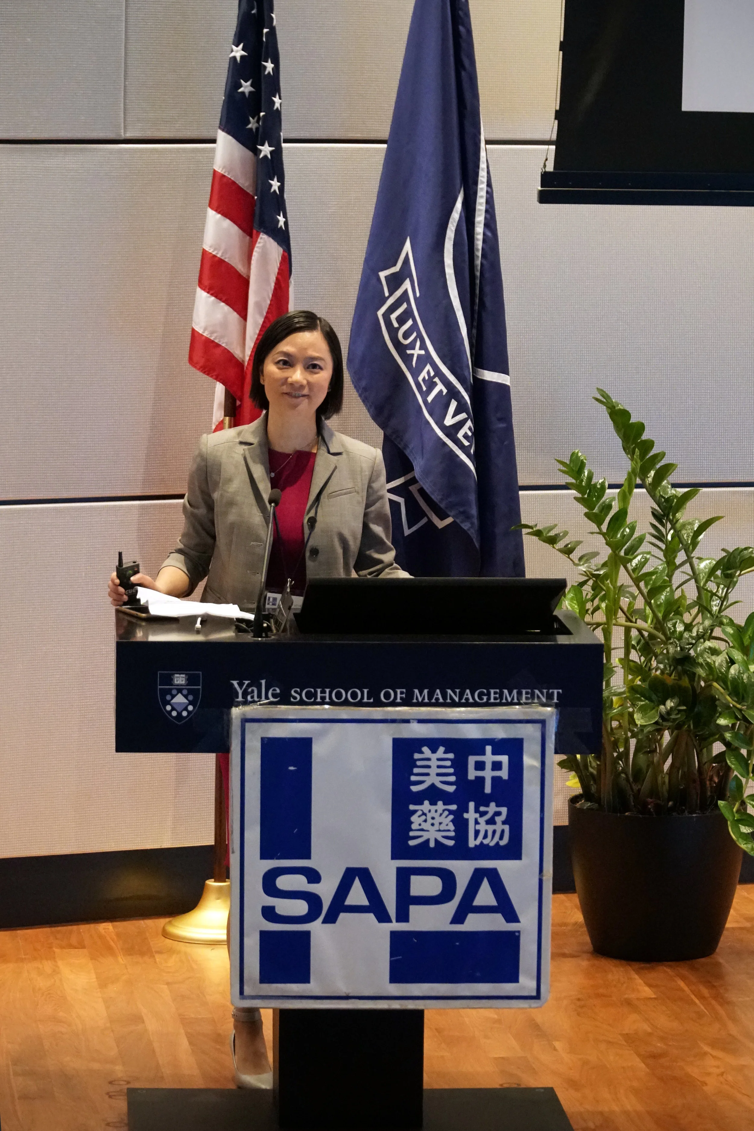 Jin Zhou, PhD, 2017 SAPA-CT President, introduced SAPA-CT to attendants.