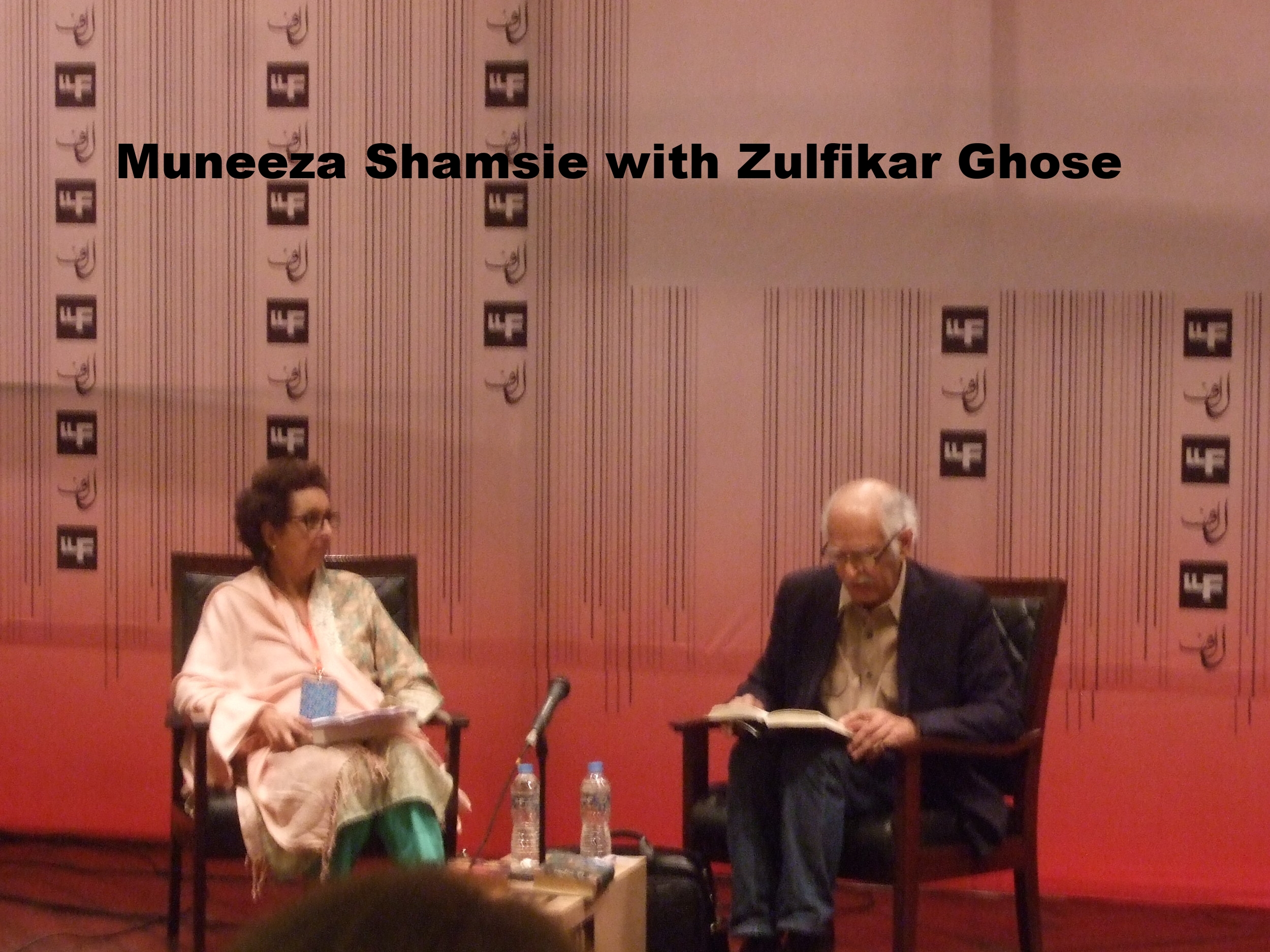 Zulfikar Ghose with Muneeza Shamsie