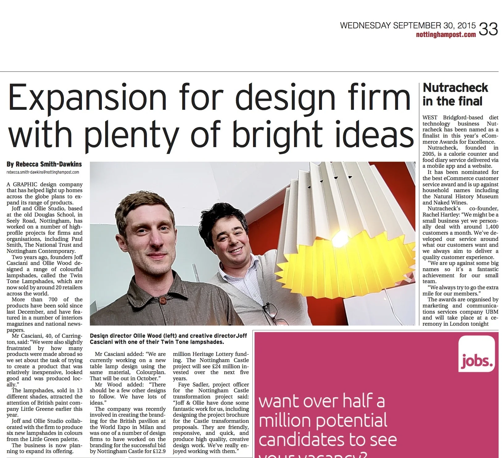 Nottingham Post, October 2015