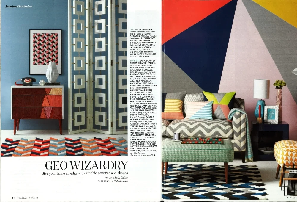 You Magazine, May 2015, R ose Peaks hand pulled screen print