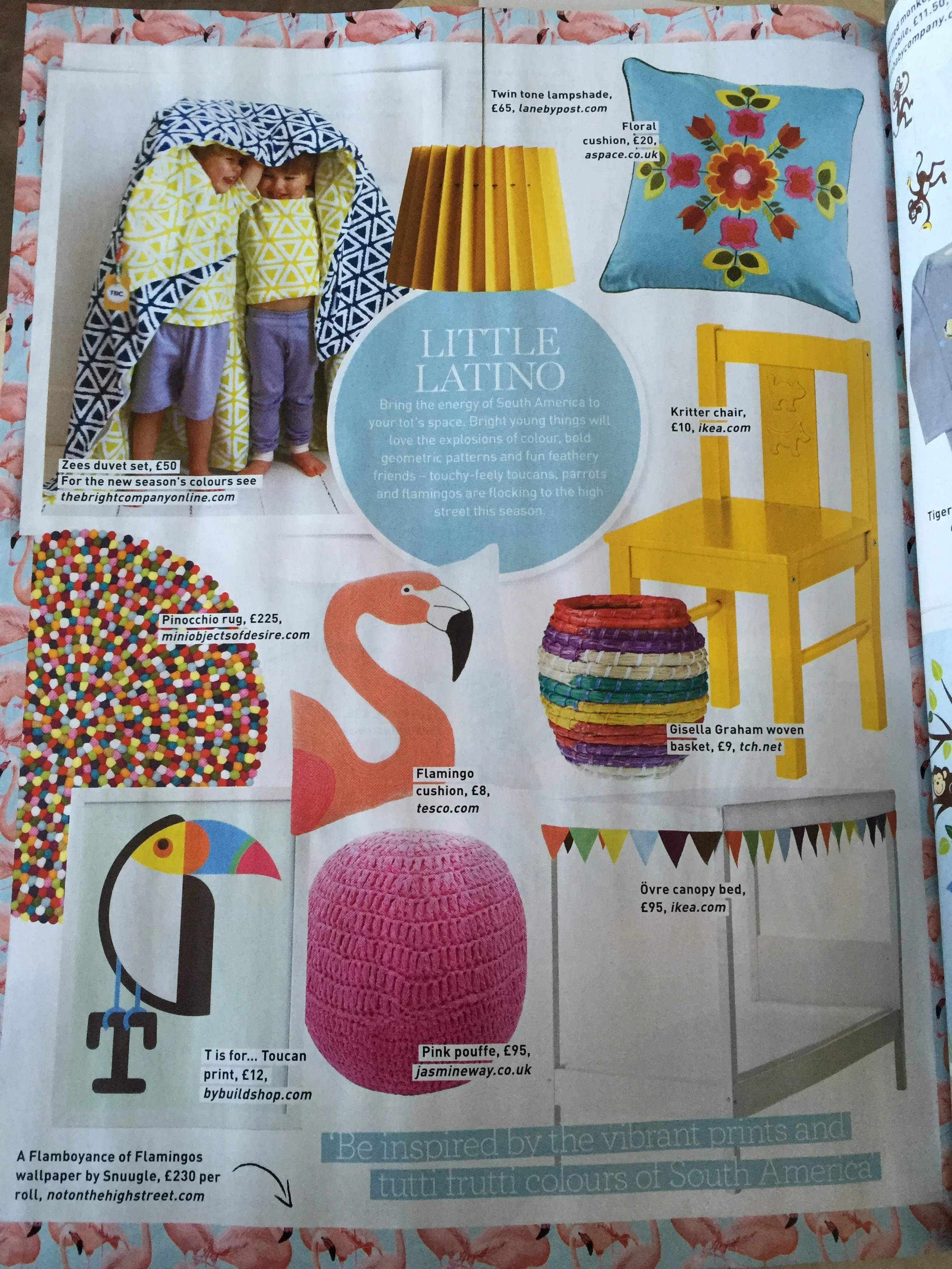 Gurgle, February 2015, Twin Tone Lampshade - Warm Yellow