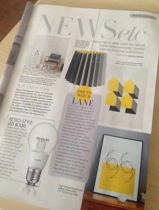 Real Homes, June 2014, Lane homeware collection