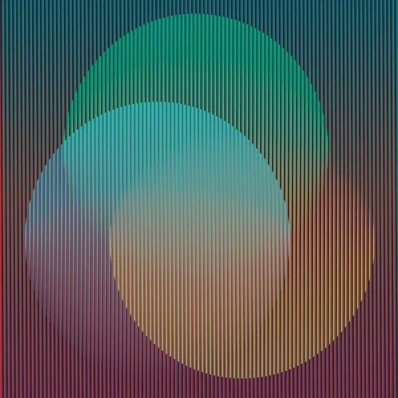 Color Aditivo Pacífico A. Panama, 2010. 120 x 120 cm (47 1/4 x 47 1/4”). Carlos Cruz-Diez. Credit to © Atelier Cruz-Diez Paris .