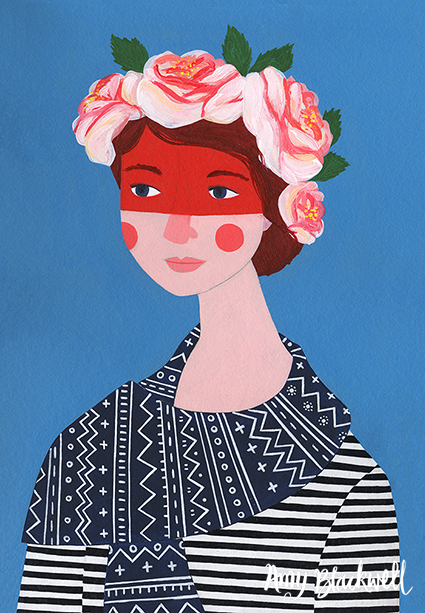 One of Amy Blackwell's portraits from her website . 