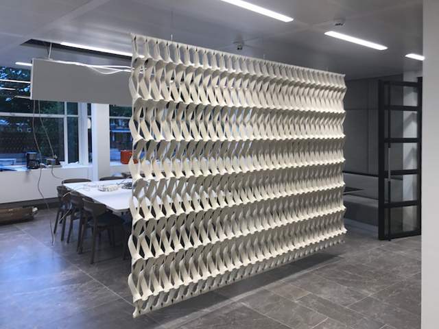 Interior designed by Fokkema & partners is still under construction but PLECTERE already in its place.