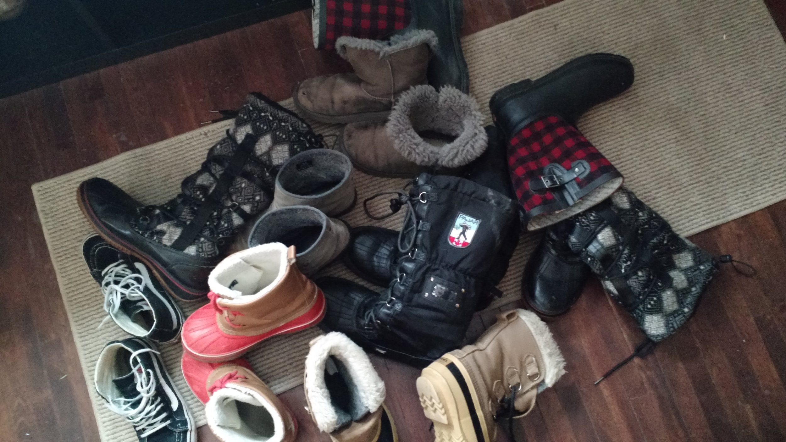 "Girls, wanna pick up your boots?"