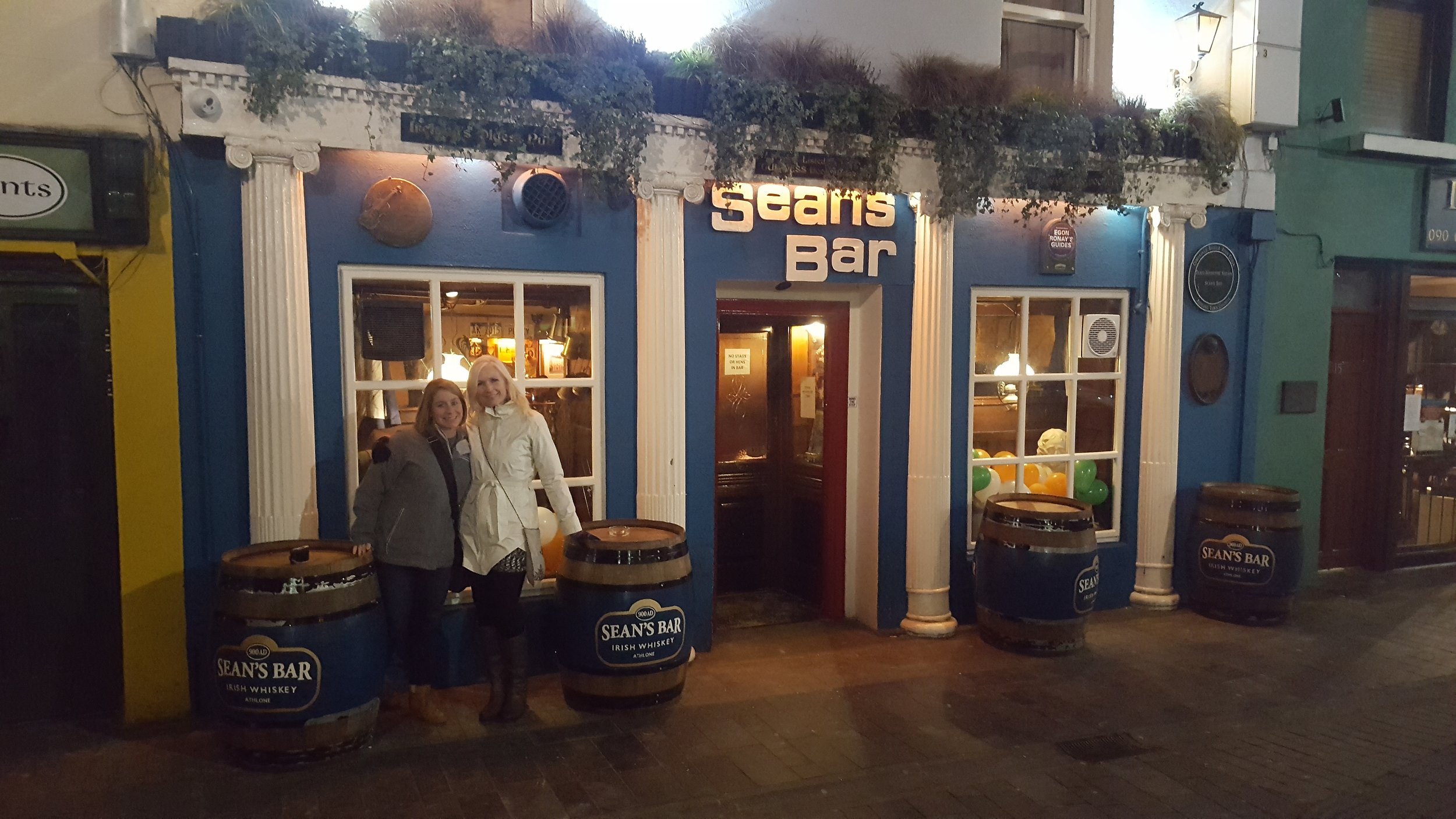 Murphy and me at Sean's Bar, Athlone