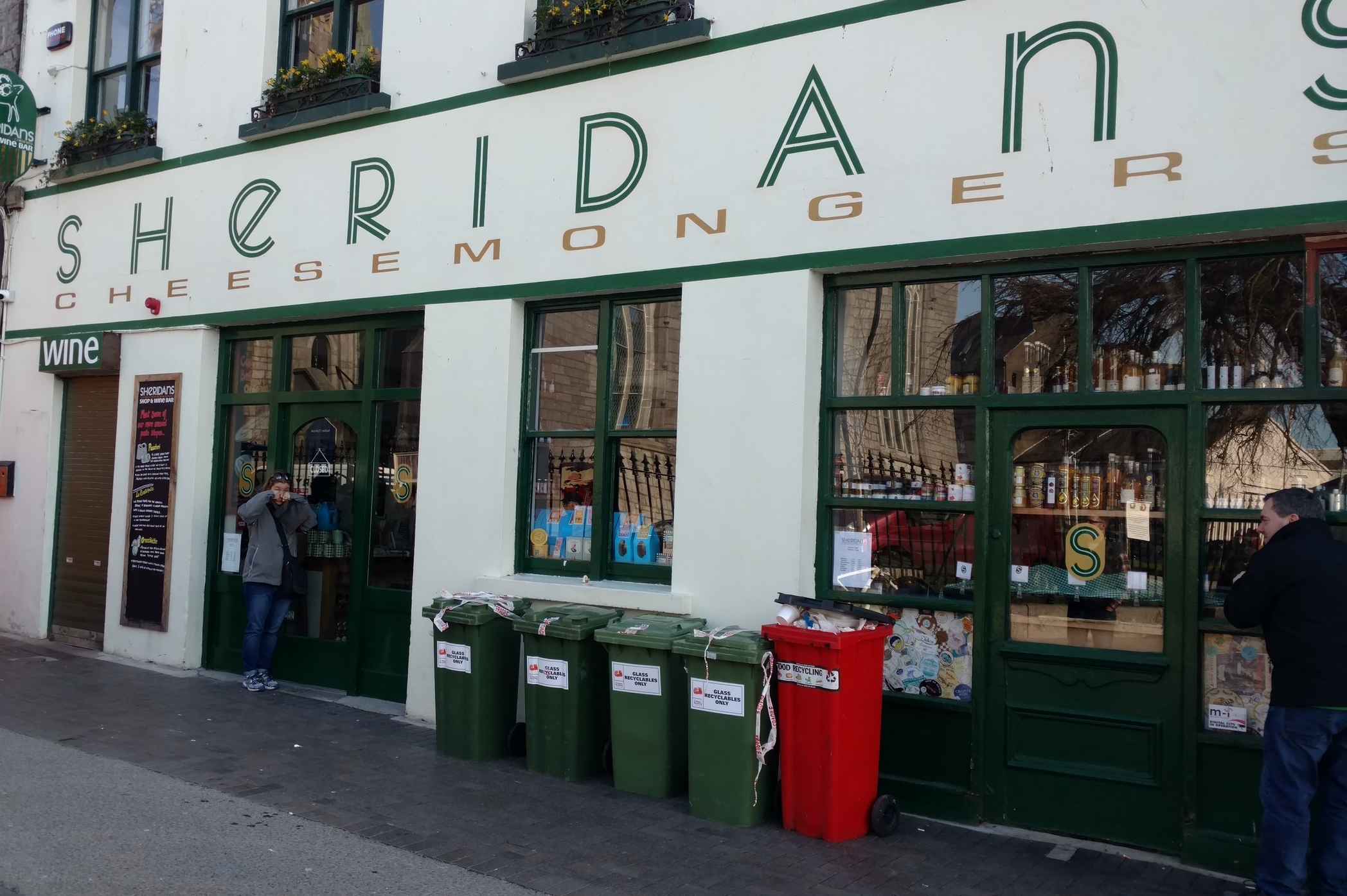 Shedding tears at Sheridan's (closed for the bank holiday), Galway