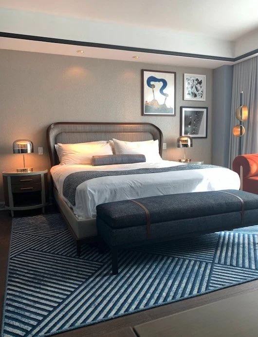 Boutique hotel bedroom placement