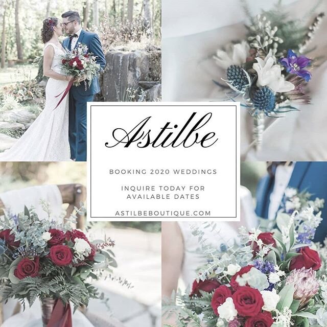 Astilbe booking 2020 &amp; 2021 dates Connect today !! #astilbeboutique #barrieflorist #muskokaflorist #torontoflorist