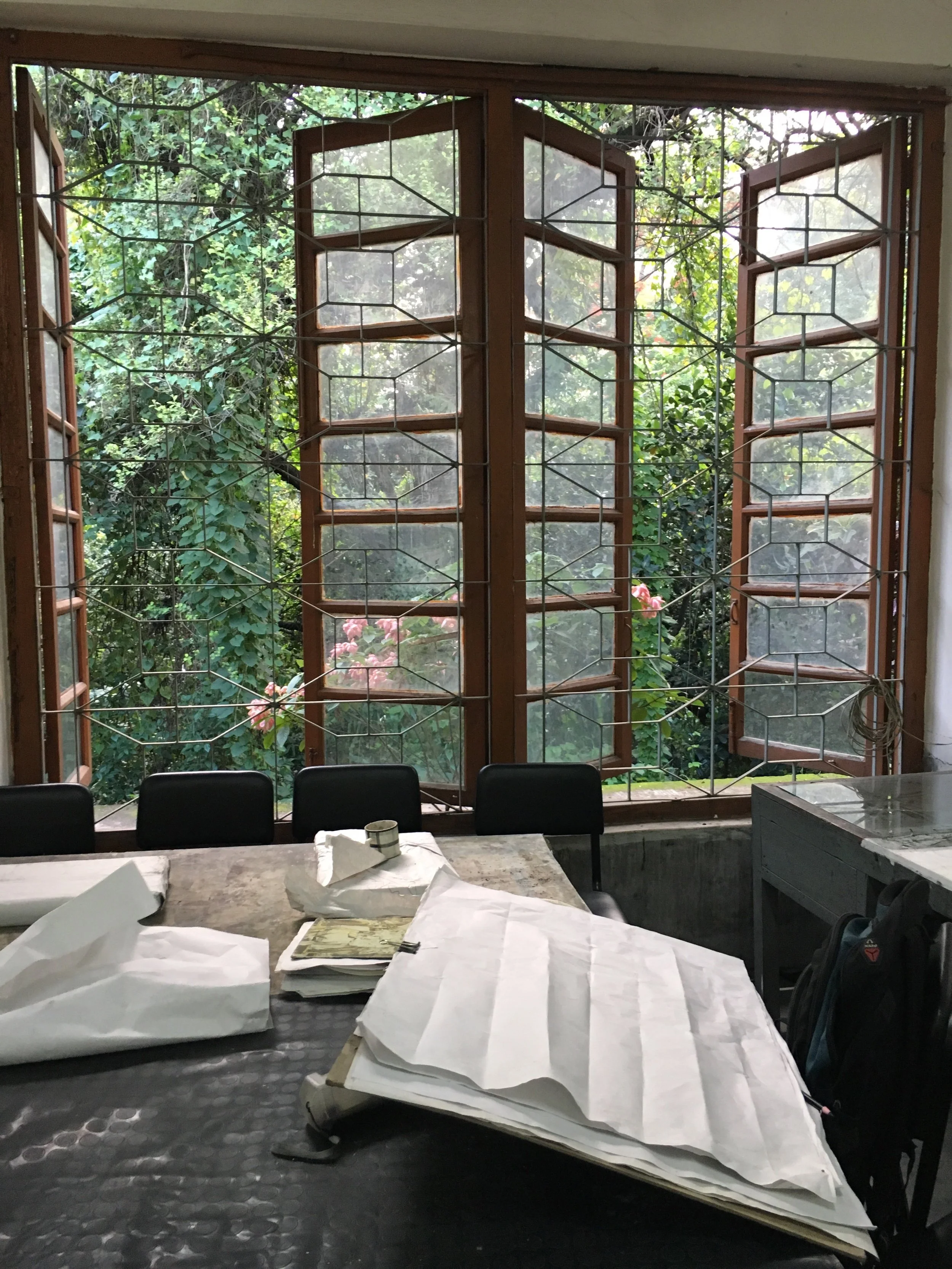 Lithograph studio in a college art department