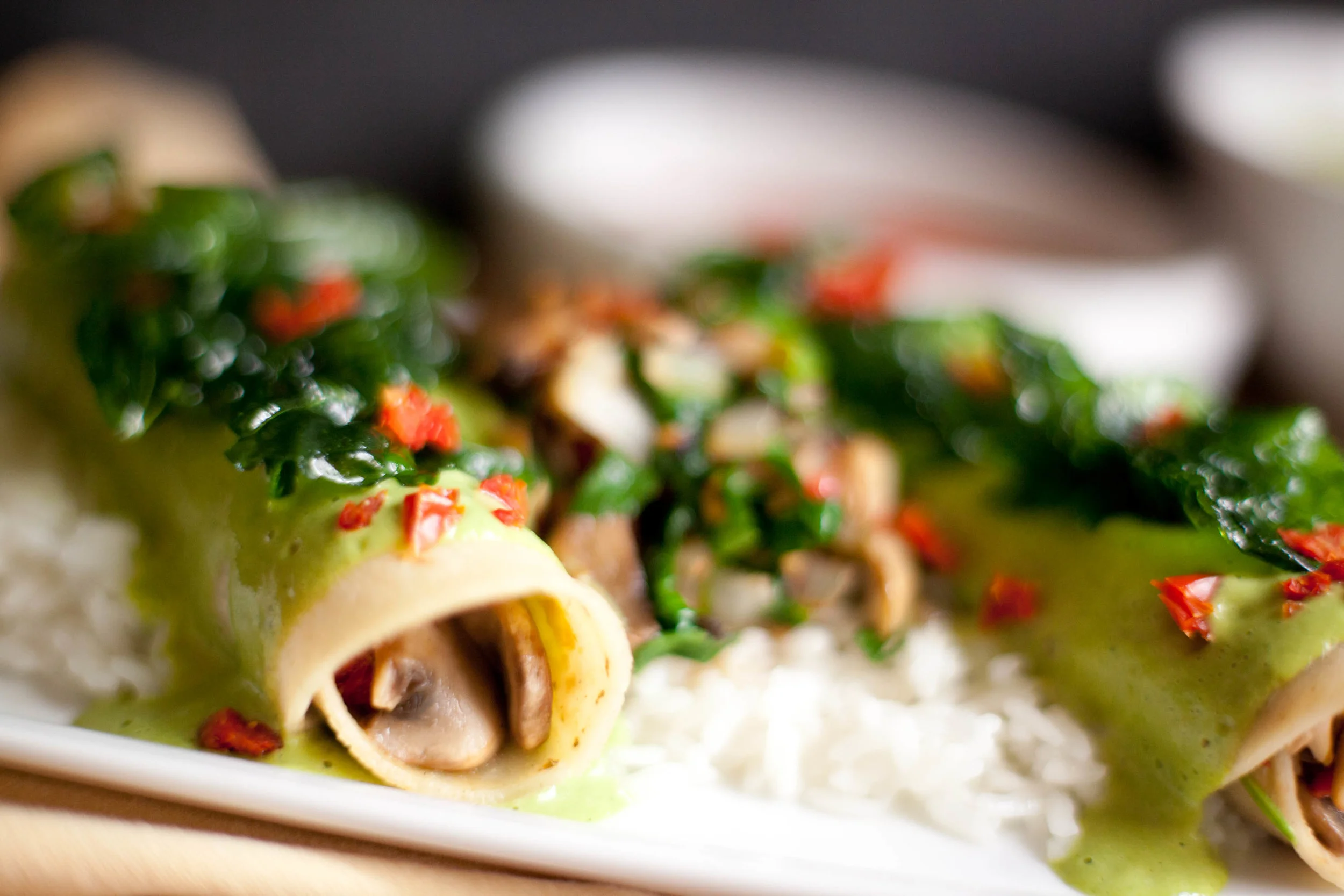 Enchiladas Espinacas