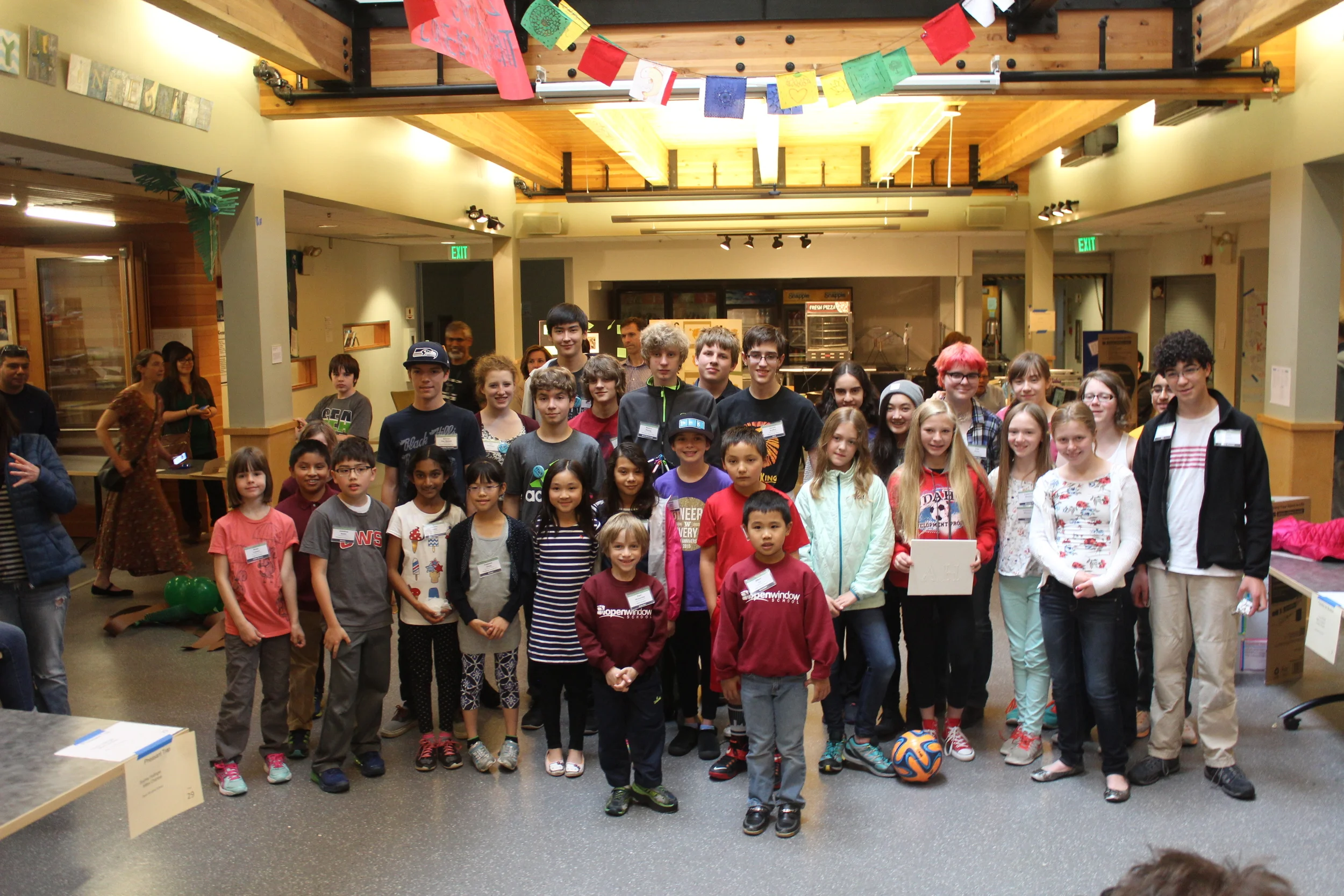 Student participants in the first NWAIS Maker Fest.