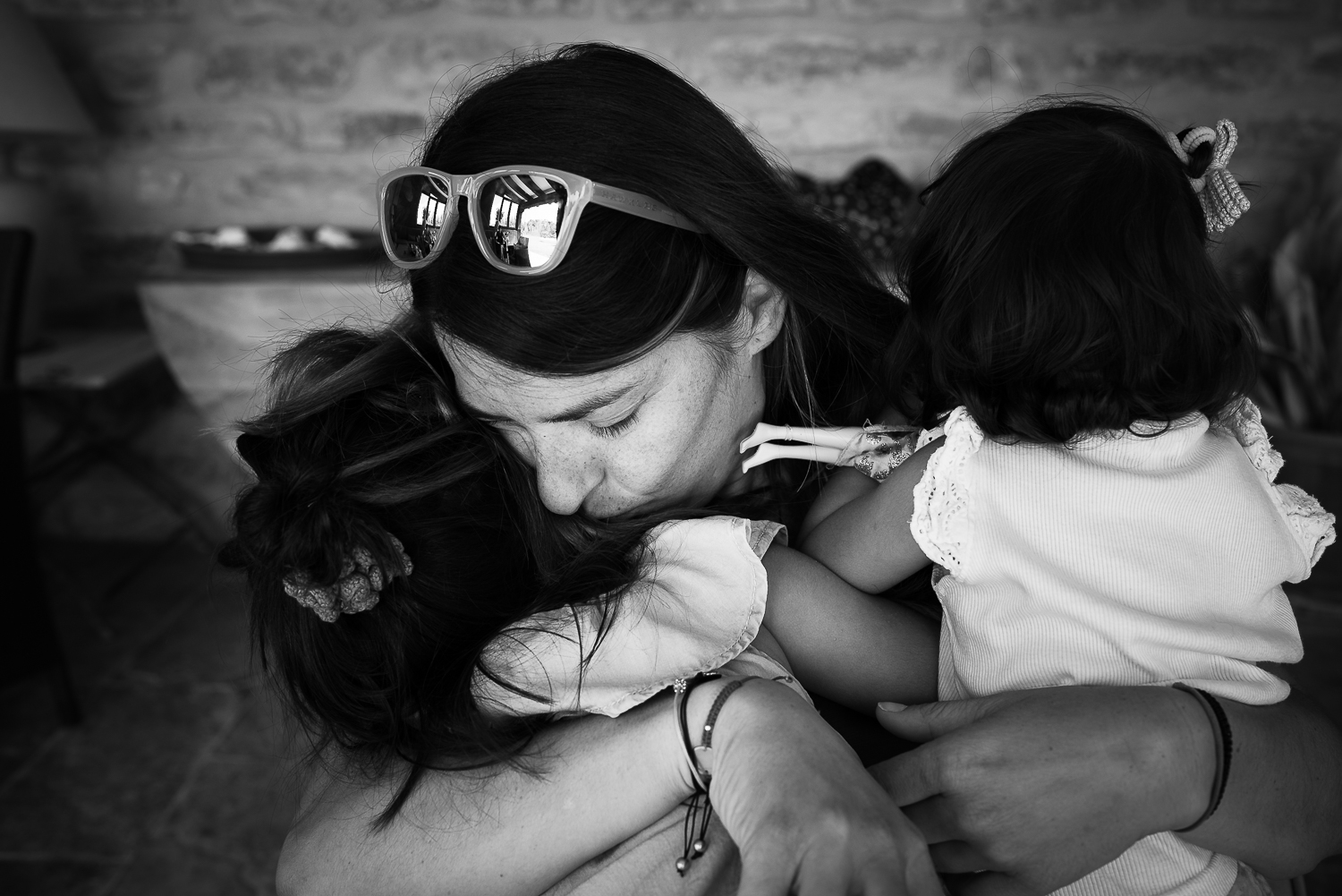 8. María always dreamed about having children. These two princesses are her most precious treasure.
