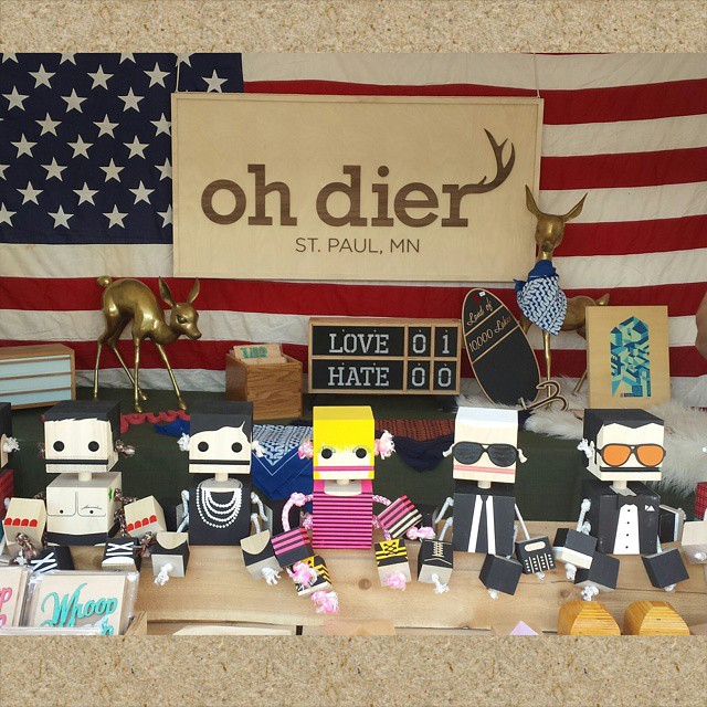 Marc, Coco, Betsey, Karl, and Tom - Fashion icon Block Bots by Oh Dier .