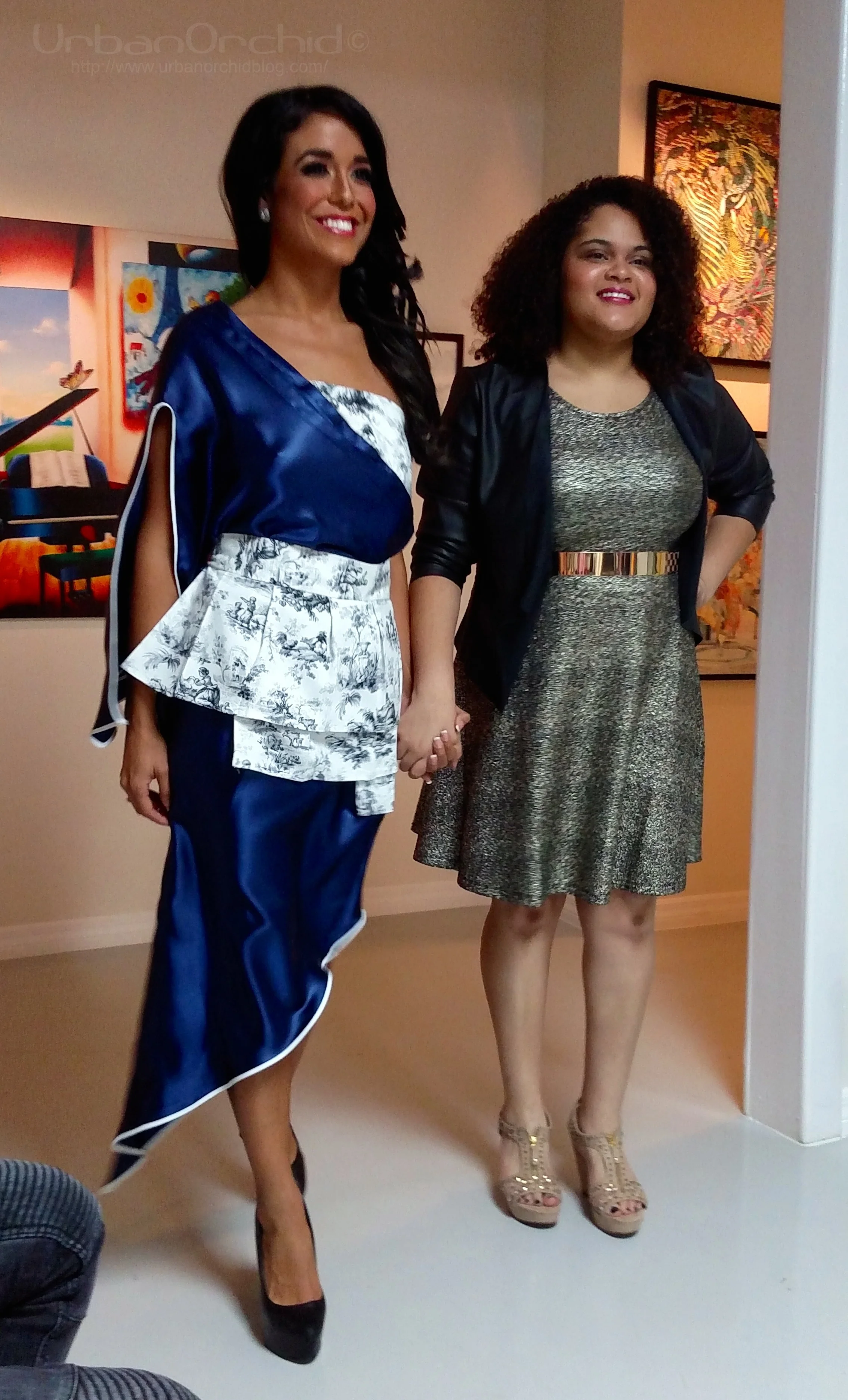 Model with the designer herself, Senia Soto.