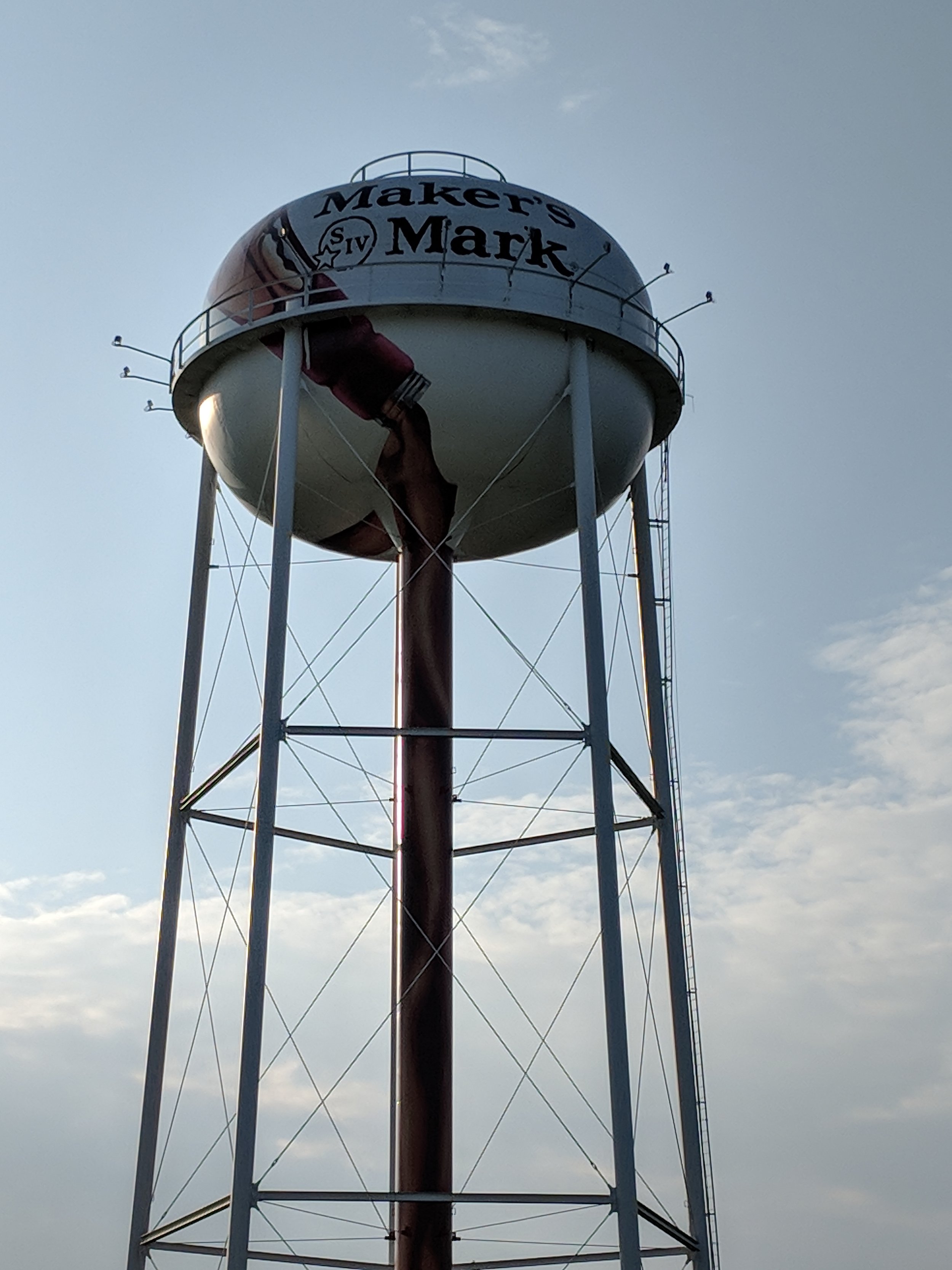 The Maker's Mark/Lebanon, KY water tower in the morning