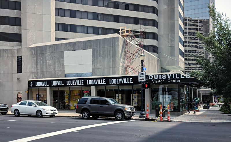 Almost to the Louisville Visitor Center.