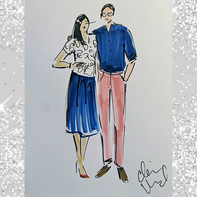 Just got this @clairewardillustration #fashionillustration from last weekend in the mail today! The Instagram video chat sketch session was such a fun way to #supportMNartists while we have to #stayhomeMN. And a good excuse to dress up✨ instead of ha