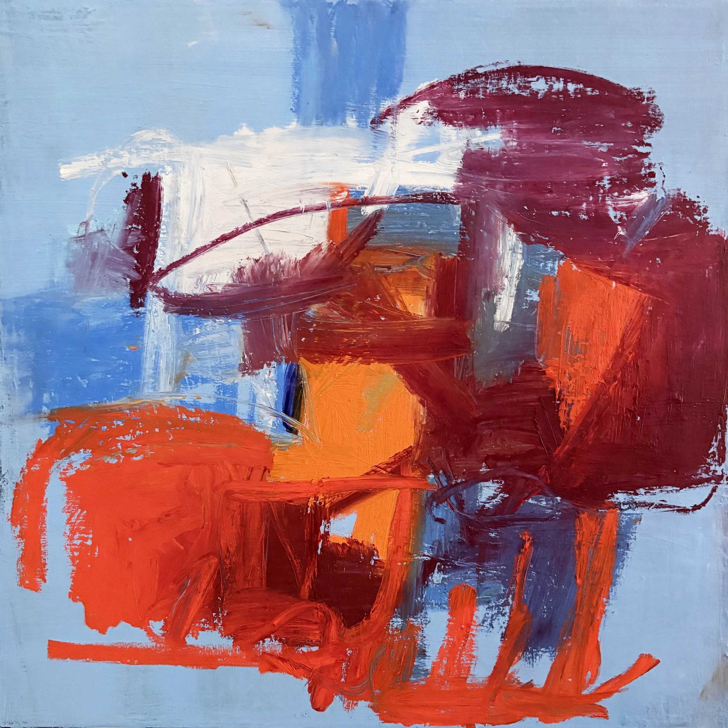 a way out oil on canvas, 2025 24 × 24 inches Muse Gallery Sold