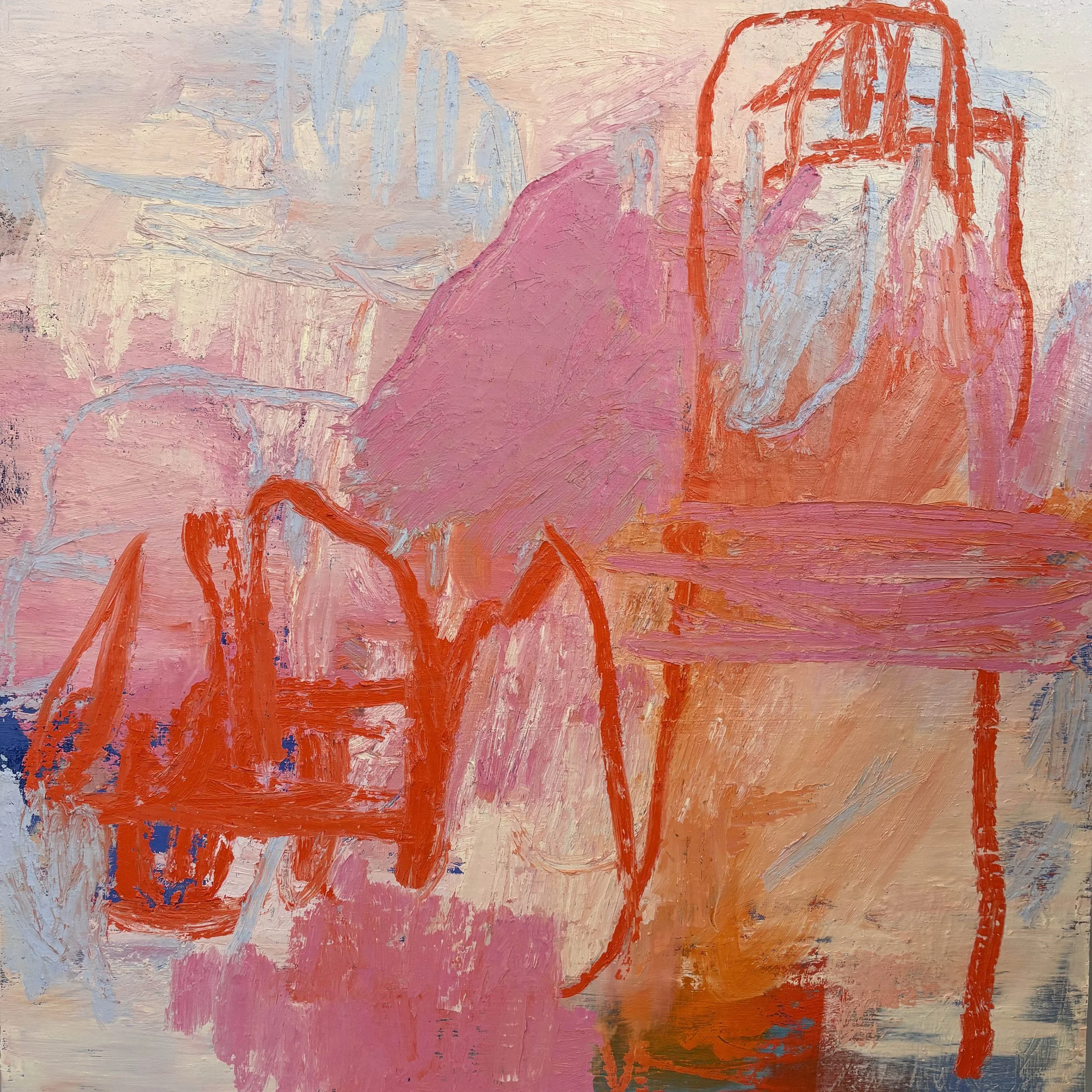 walking in your landscape oil on panel, 2025 36 × 36 inches