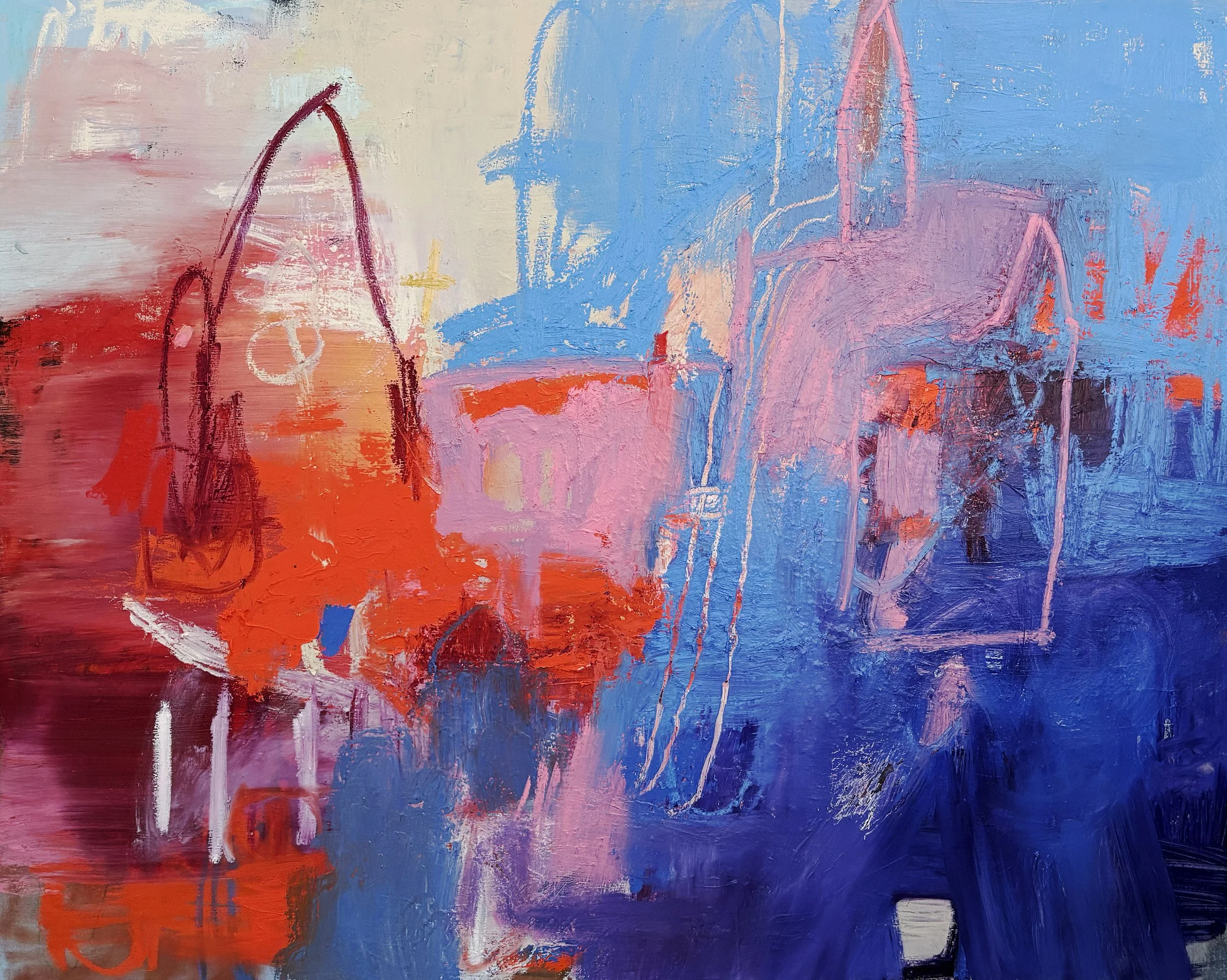  not just once oil on canvas, 2026 48 × 60 inches 