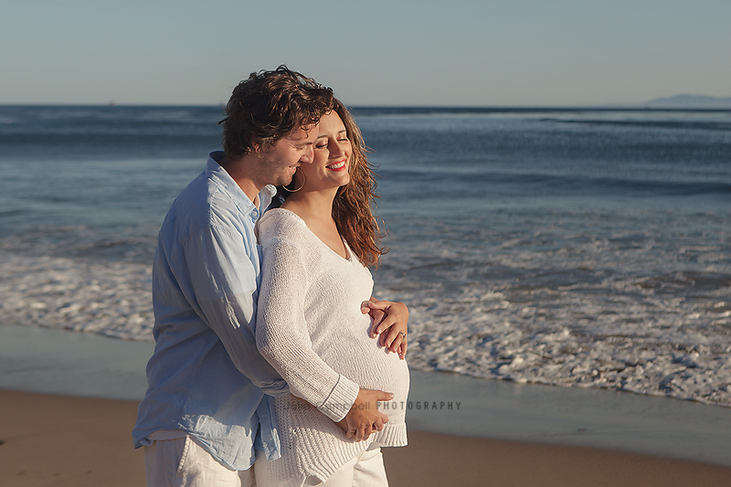 Maternity session at the beach