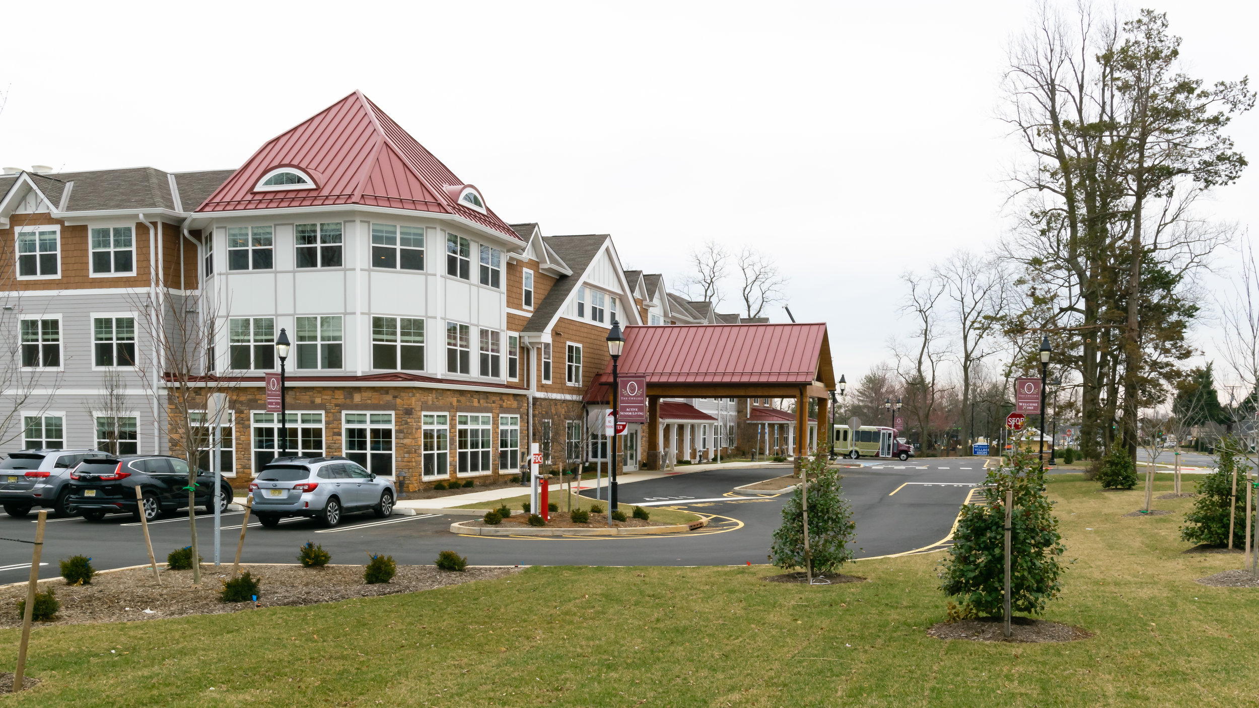 Outside Building Photo The Chelsea Senior Living Facility Built by March Associates Construction. We build luxury residential buildings.