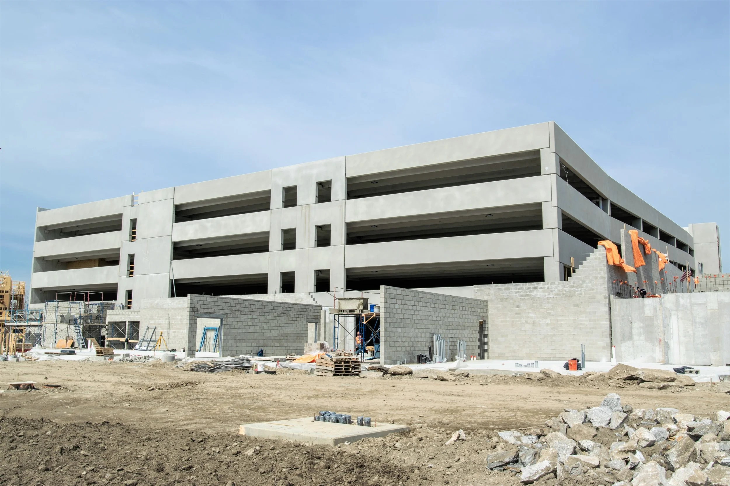 Parking Garage Carraway Apartments built by March Construction
