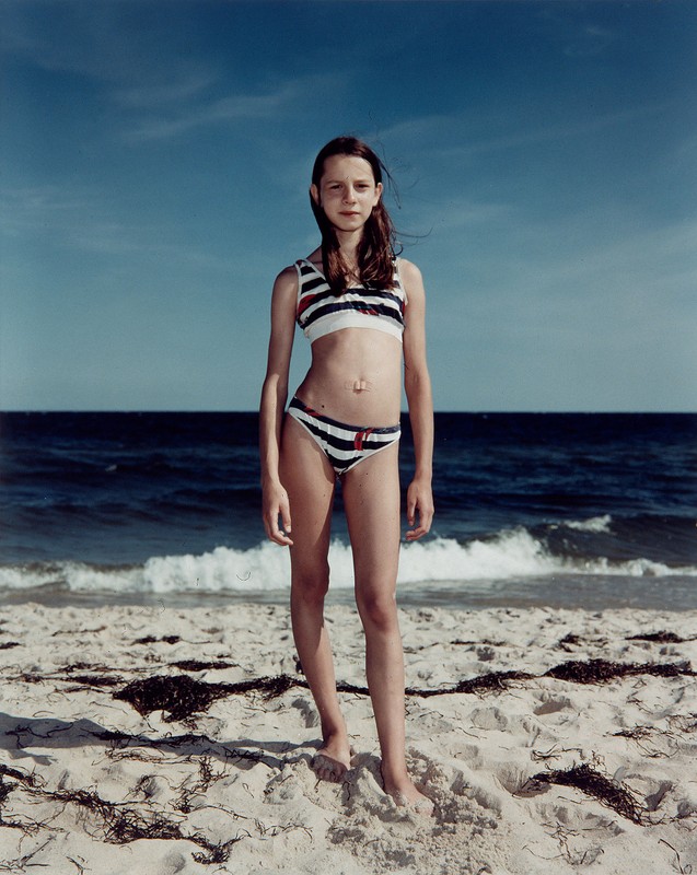 "Hel, Poland, August 12, 1998," from Beach Portraits , Rineke Dijkstra. 1998.